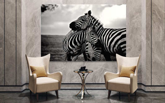 Cuadro decorativo canvas Zebras 001