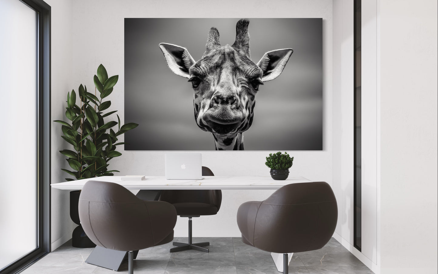 Cuadro decorativo canvas Jirafa 002