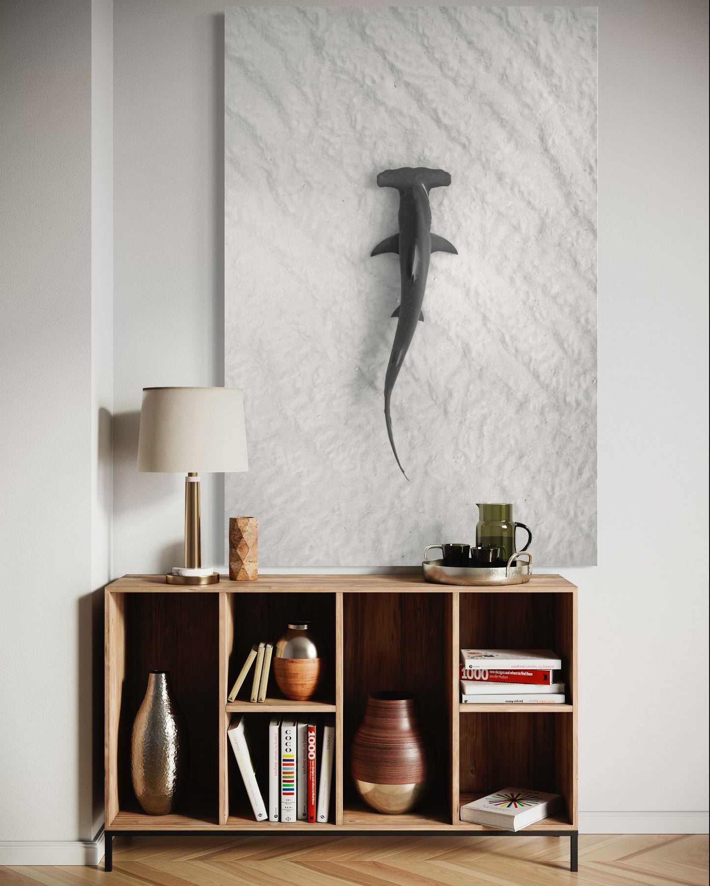Cuadro decorativo canvas Tiburón 002