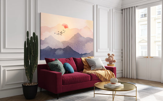 Cuadro decorativo canvas Puesta de sol
