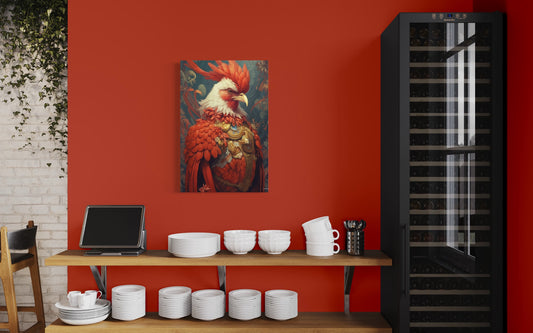 Cuadro decorativo canvas Gallo 001