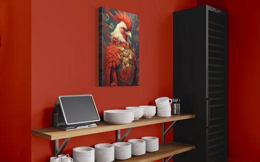 Cuadro decorativo canvas Gallo 001