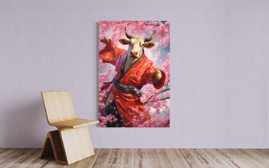 Cuadro decorativo canvas Vaca 002