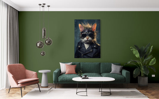 Cuadro decorativo canvas Gato 001