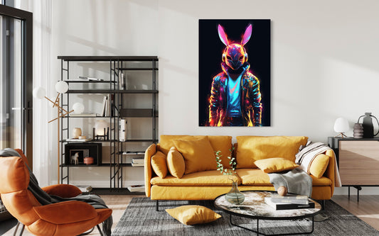 Cuadro decorativo canvas Conejo 001