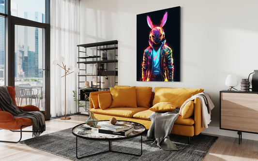 Cuadro decorativo canvas Conejo 001
