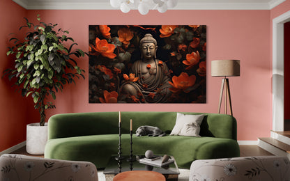 Cuadro decorativo canvas Buda 006