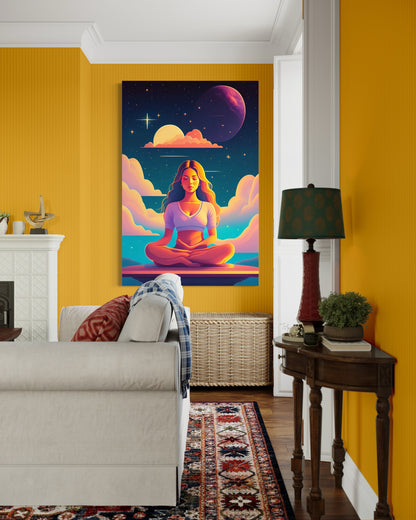 Cuadro decorativo canvas Meditación 002