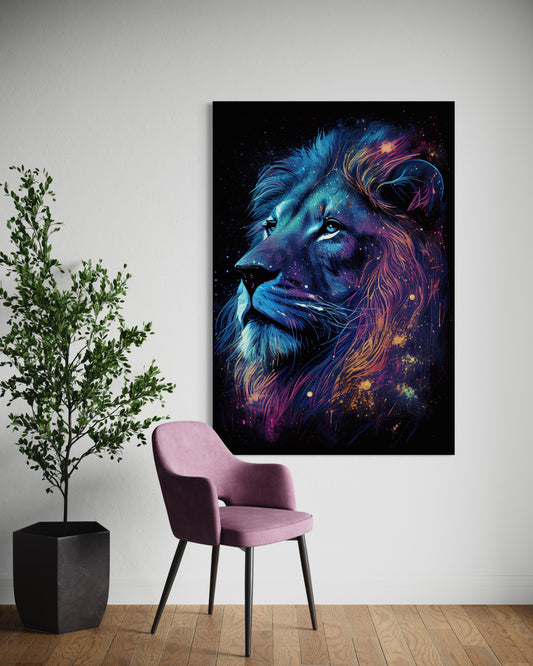 Cuadro decorativo canvas León 003