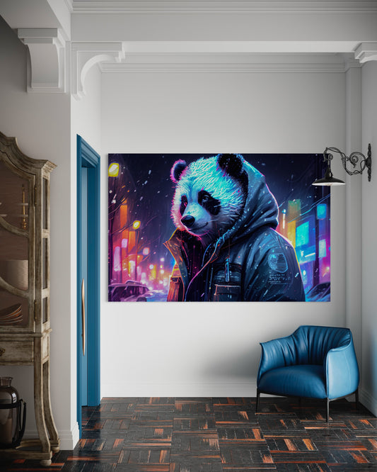 Cuadro decorativo canvas Panda 001