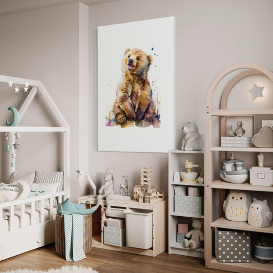 Cuadro decorativo canvas Oso 004