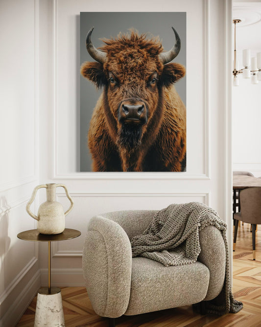 Cuadro decorativo canvas Buffalo 002