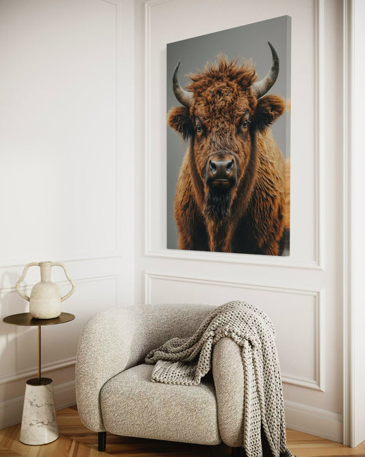 Cuadro decorativo canvas Buffalo 002