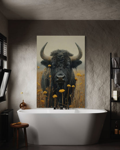 Cuadro decorativo canvas Buffalo 001