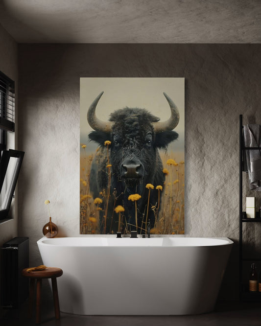 Cuadro decorativo canvas Buffalo 001
