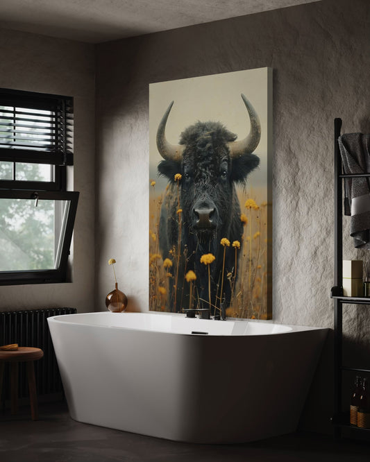 Cuadro decorativo canvas Buffalo 001