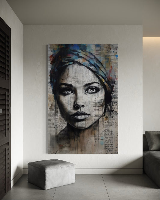 Cuadro decorativo canvas Mujer 046