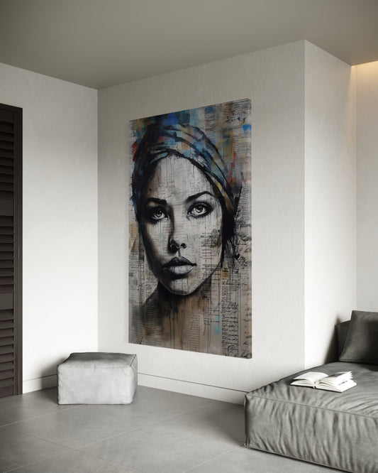 Cuadro decorativo canvas Mujer 046