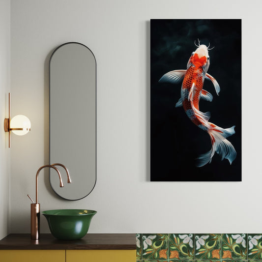 Cuadro decorativo canvas Pez Koi 002