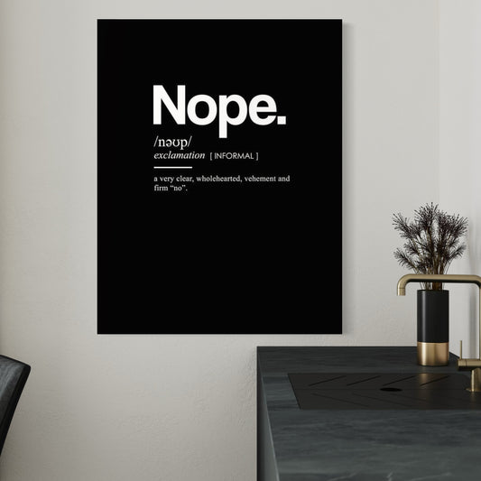 Cuadro decorativo canvas Lettering 007
