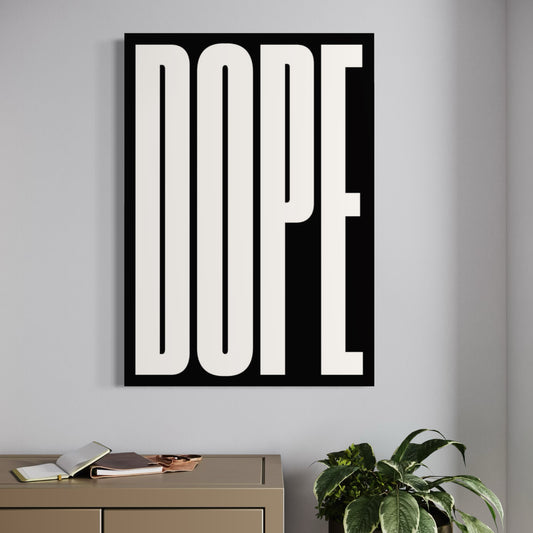 Cuadro decorativo canvas Lettering 005