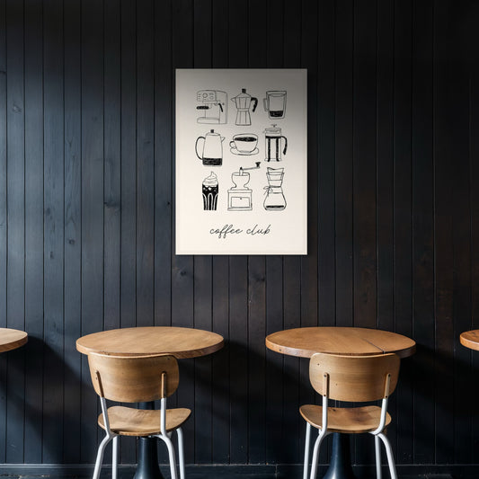 Cuadro decorativo canvas Coffee Club