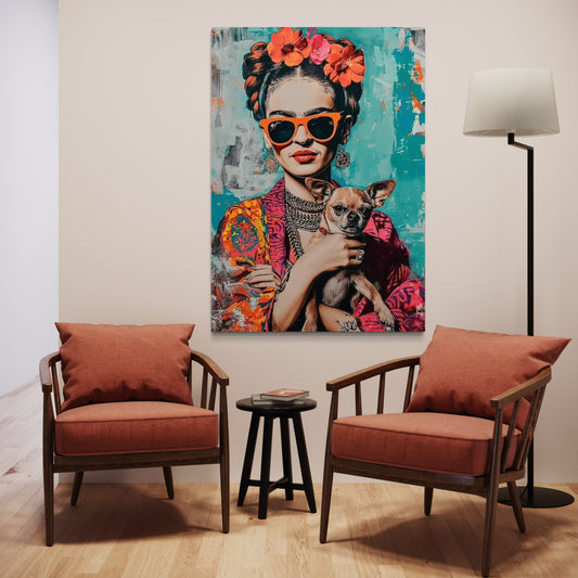 Cuadro decorativo canvas Frida 004