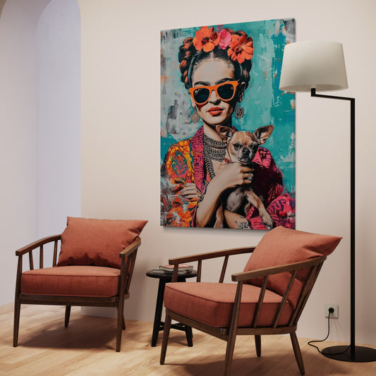 Cuadro decorativo canvas Frida 004