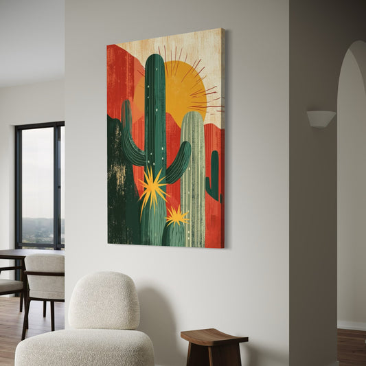 Cuadro decorativo canvas Cactus 003
