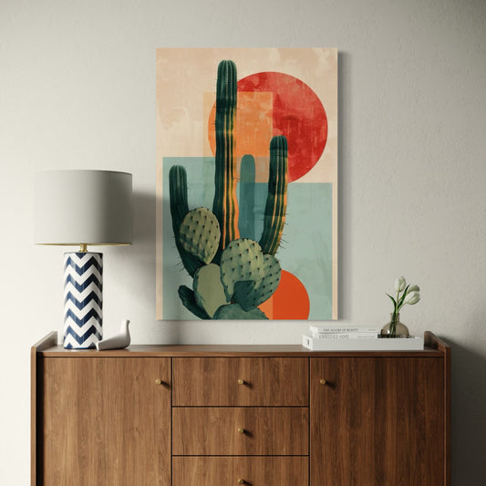 Cuadro decorativo canvas Cactus 001