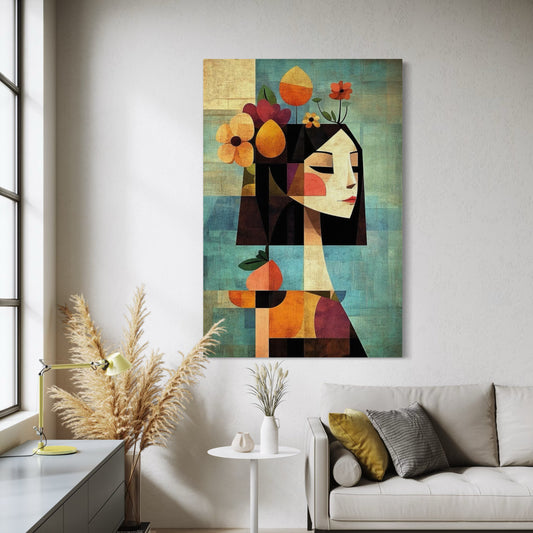 Cuadro decorativo canvas Mujer 045