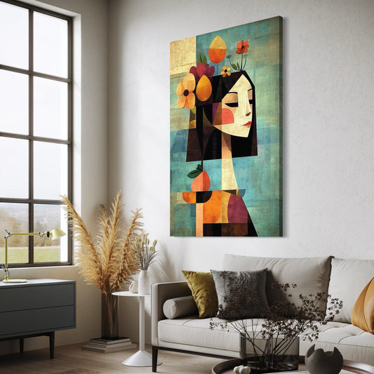 Cuadro decorativo canvas Mujer 045