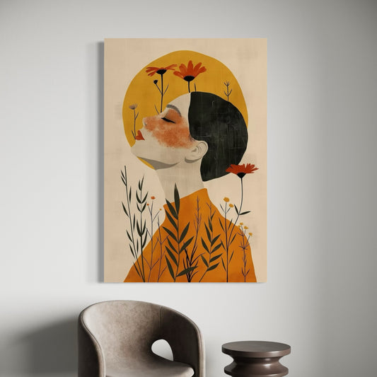 Cuadro decorativo canvas Mujer 040