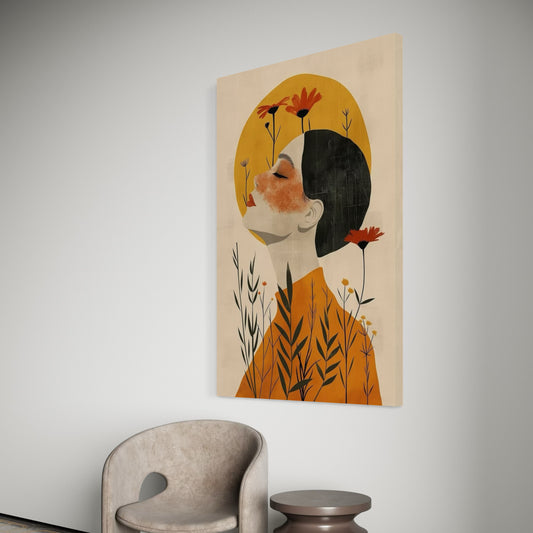 Cuadro decorativo canvas Mujer 040
