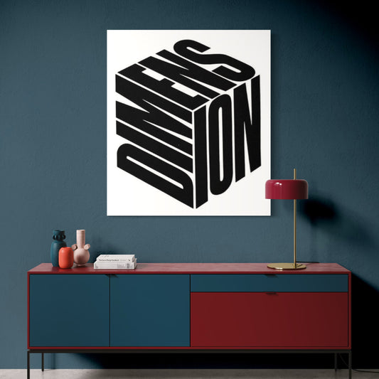 Cuadro decorativo canvas Lettering 003