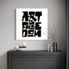 Cuadro decorativo canvas Lettering 001