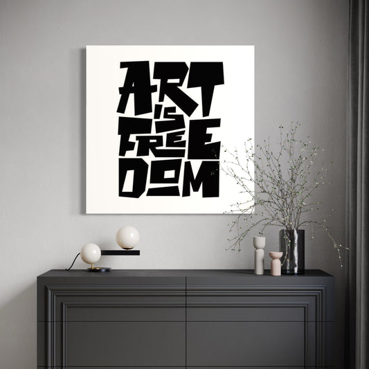 Cuadro decorativo canvas Lettering 001