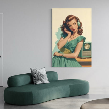 Cuadro decorativo canvas Mujer 043