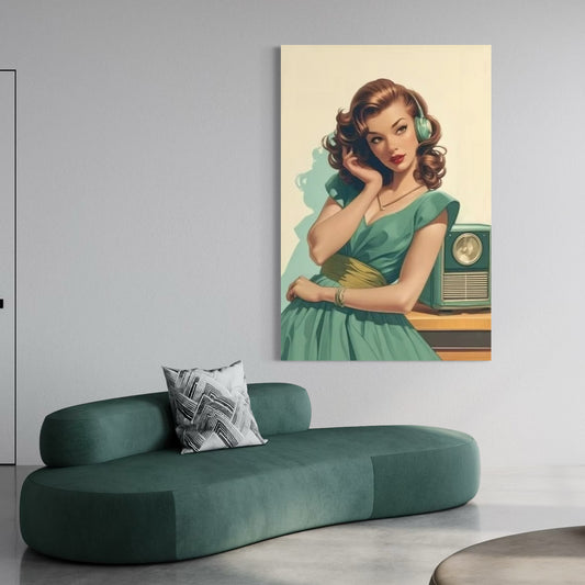 Cuadro decorativo canvas Mujer 043