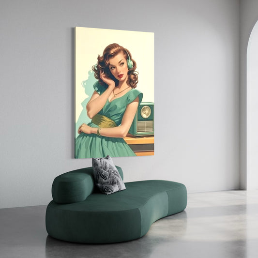 Cuadro decorativo canvas Mujer 043
