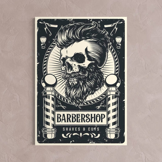 Cuadro decorativo canvas Barbershop 001