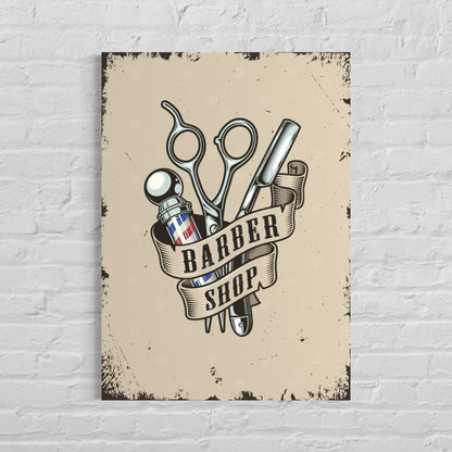 Cuadro decorativo canvas Barbershop 003