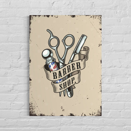 Cuadro decorativo canvas Barbershop 003