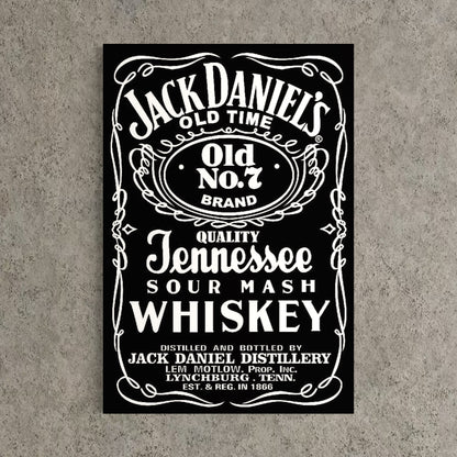 Cuadro decorativo canvas Jack Daniels