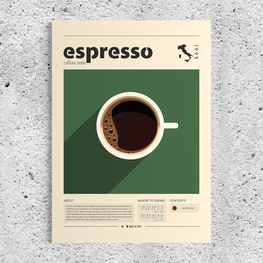 Cuadro decorativo canvas Espresso 001