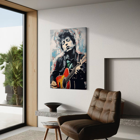 Cuadro decorativo canvas Bob Dylan