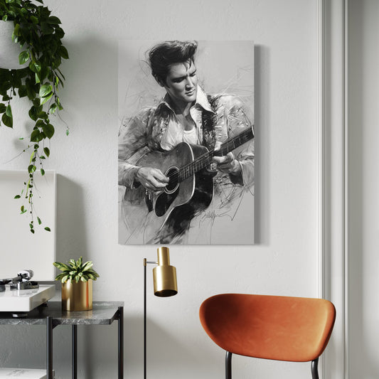 Cuadro decorativo canvas Elvis 004