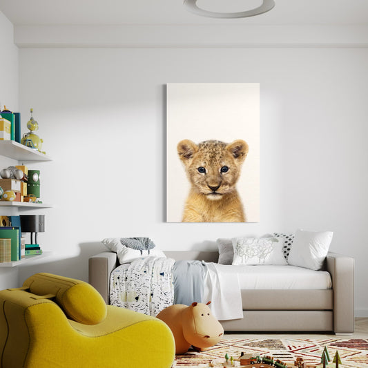 Cuadro decorativo canvas León 011