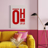 Cuadro decorativo canvas Lettering 009