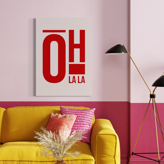Cuadro decorativo canvas Lettering 009